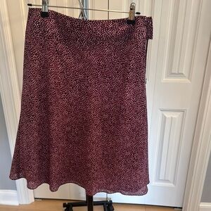 Elegant Pink Patterned Women's Skirt